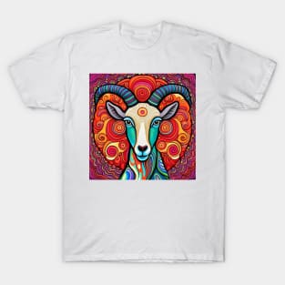 Bill the Quirky and Colorful Goat T-Shirt